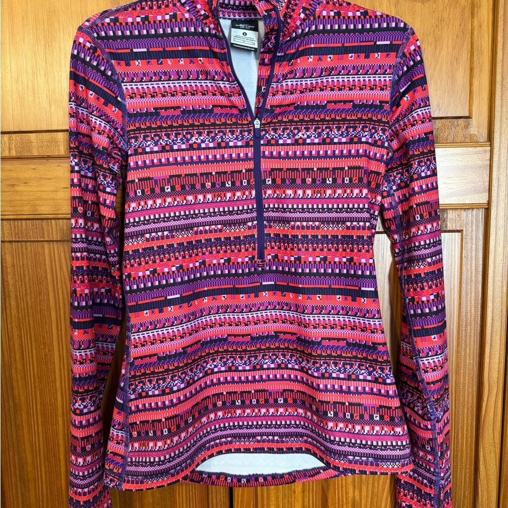 Nike Pro Dri-Fit Half Zip Pullover Women’s Size Small Pink/Purple